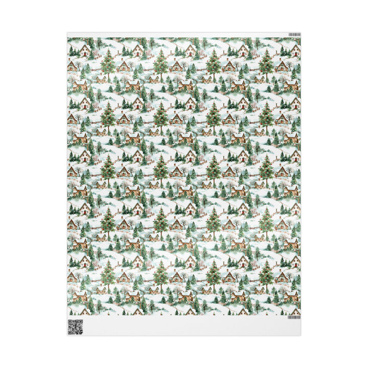 Wrapping Paper - Countryside Christmas Cottage