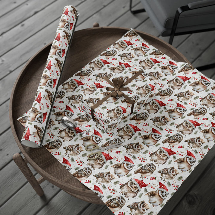 Wrapping Paper - Festive Owl Wonderland