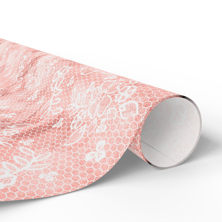 Wrapping Paper - Coral Leaf