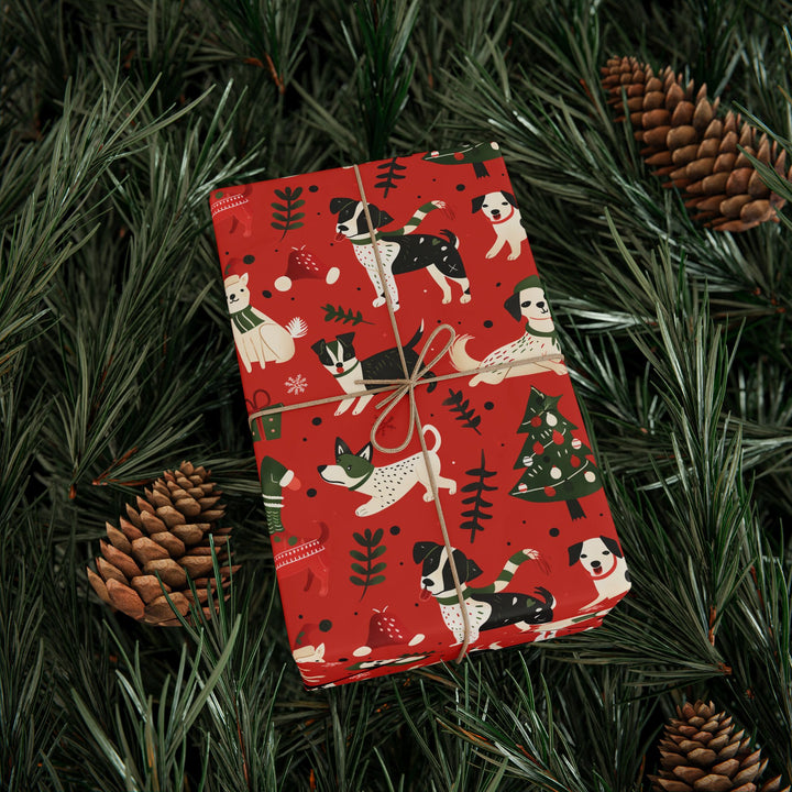 Wrapping Paper - Festive Pups Holiday