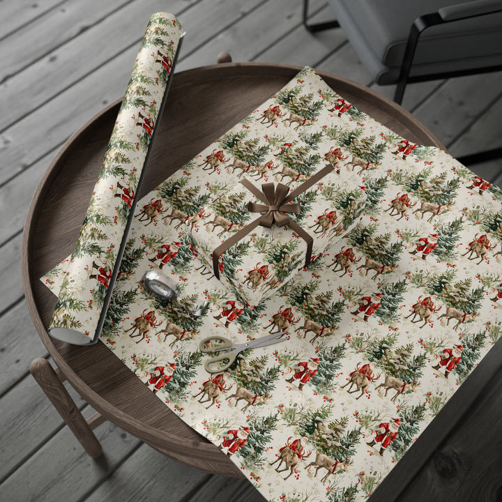 Wrapping Paper - Santa’s Woodland Journey