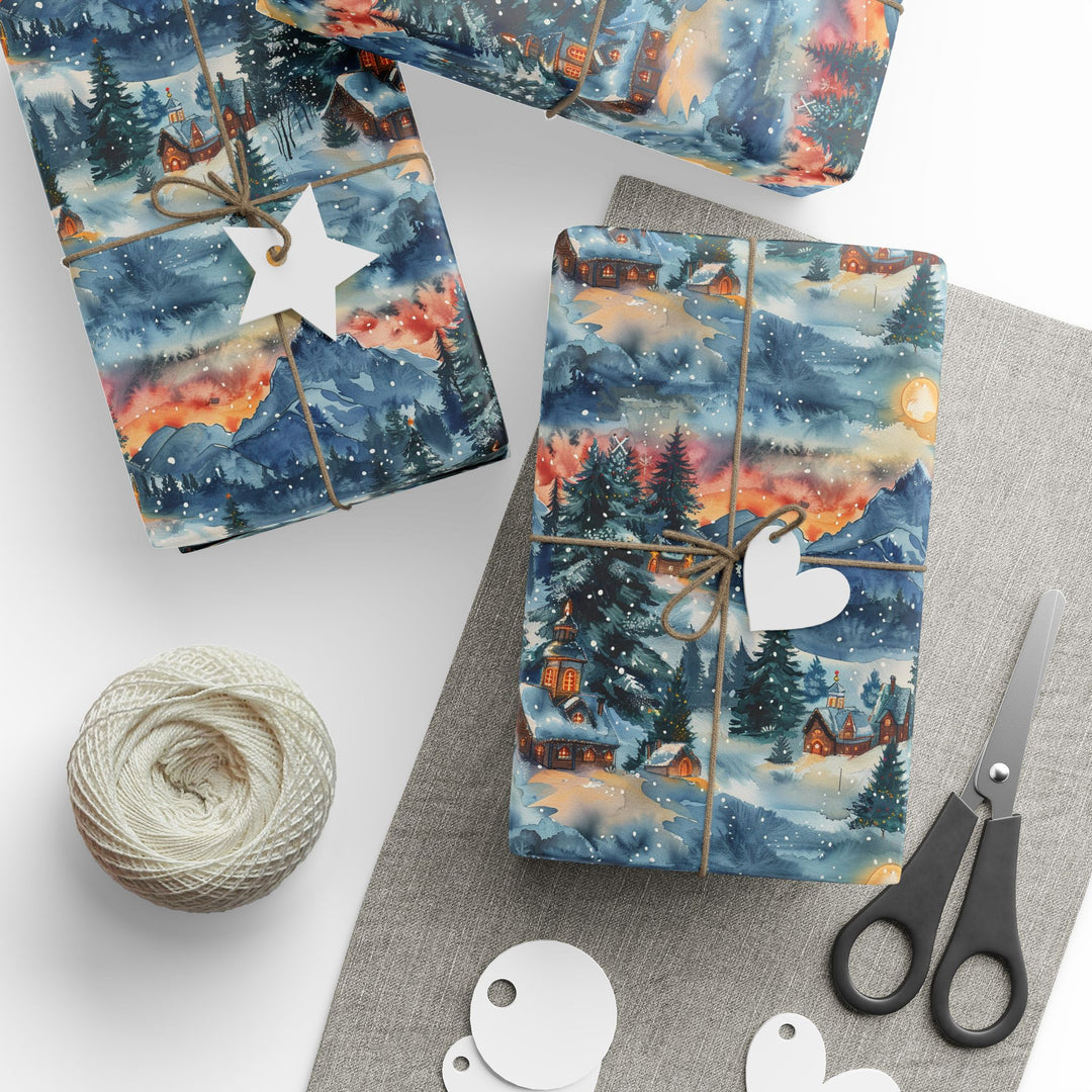 Wrapping Paper - Twilight Christmas Village