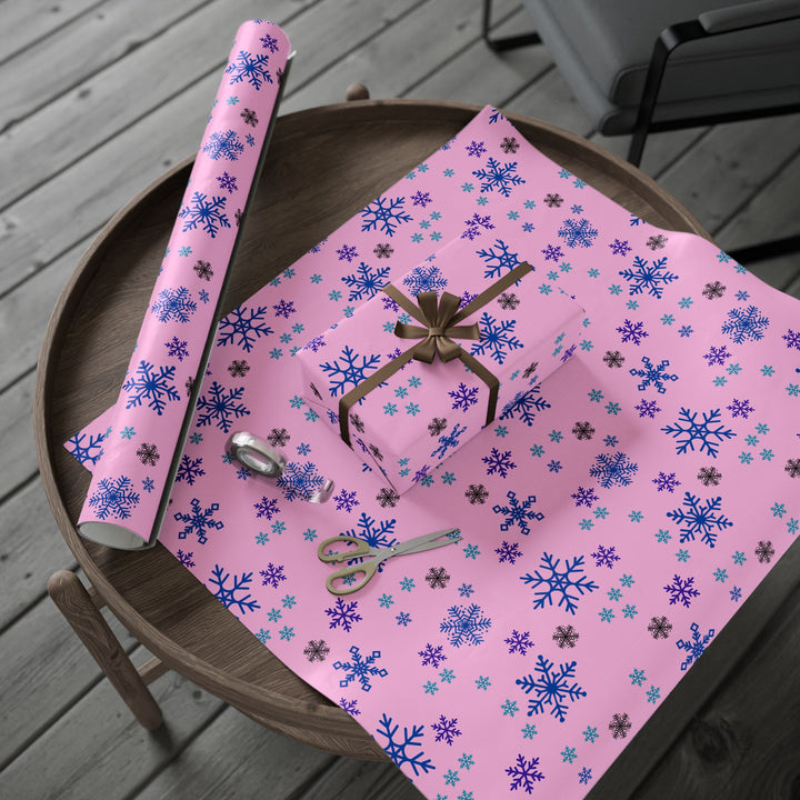 Wrapping Paper - Pink Snowflake Wonderland