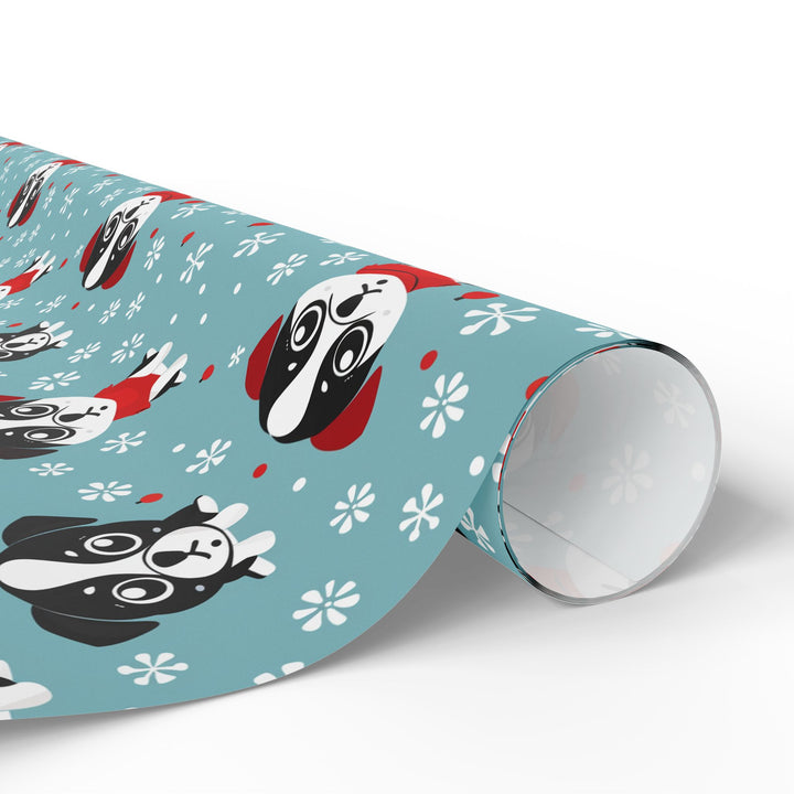 Wrapping Paper - Snowy Puppy Delight