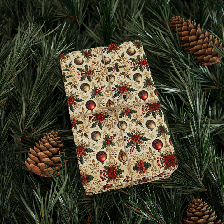 Wrapping Paper - Vintage Holiday Elegance