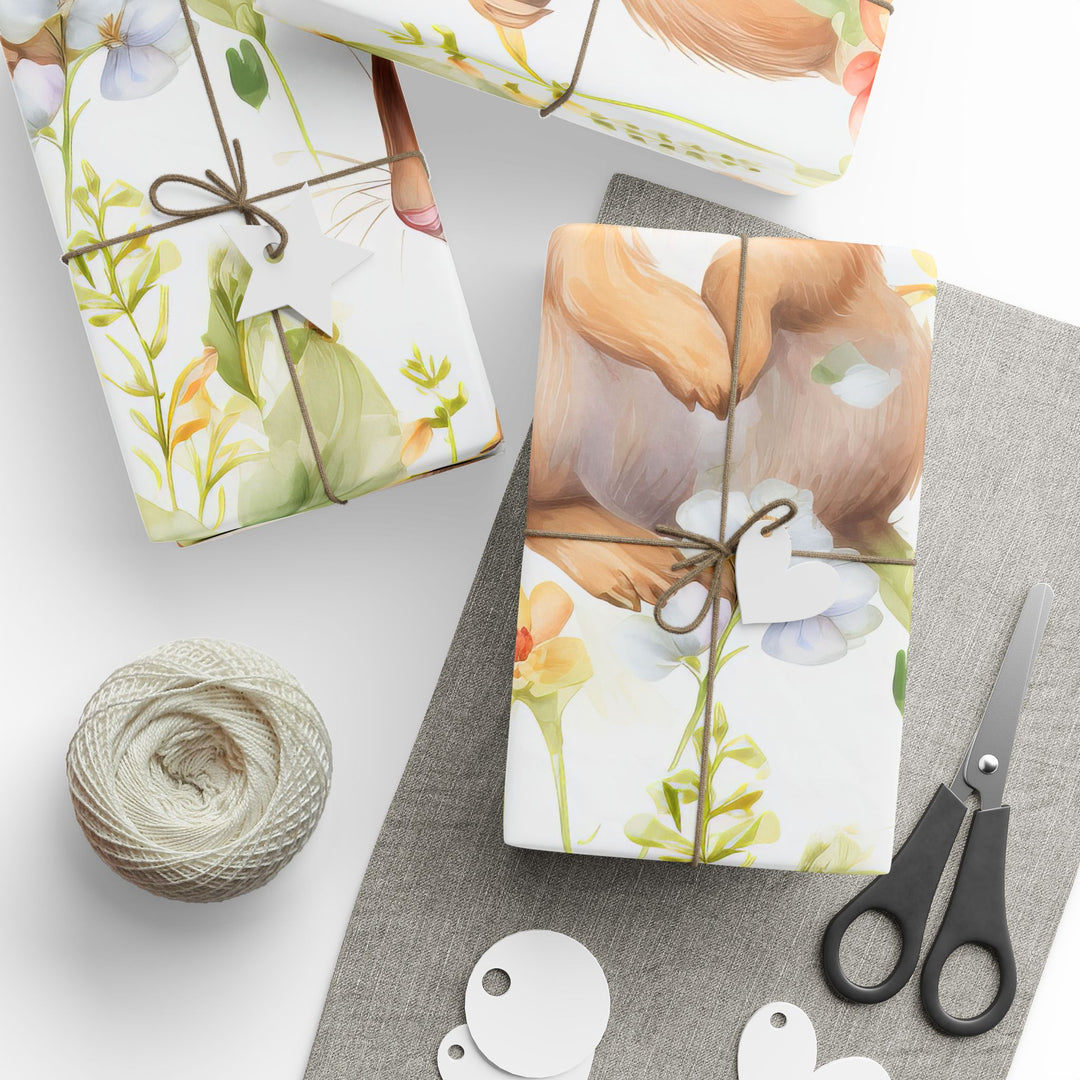 Wrapping Paper - Whimsical Squirrels