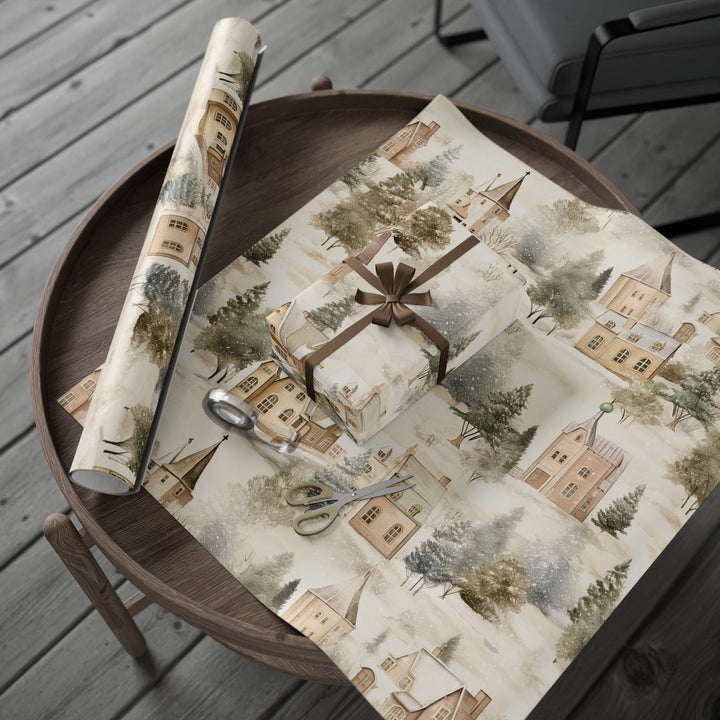 Wrapping Paper - Winter Village Wonderland