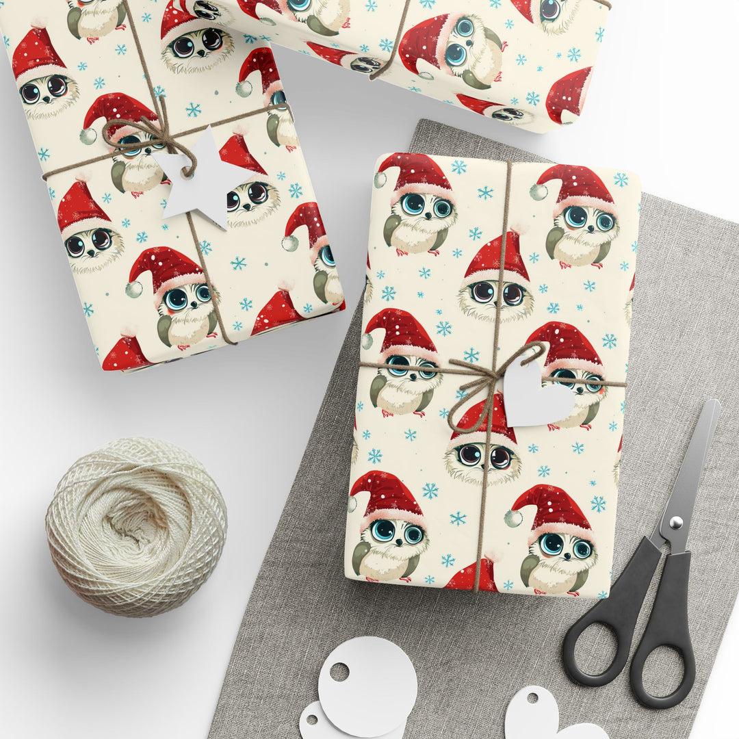 Wrapping Paper - Snowy Owl Sparkle