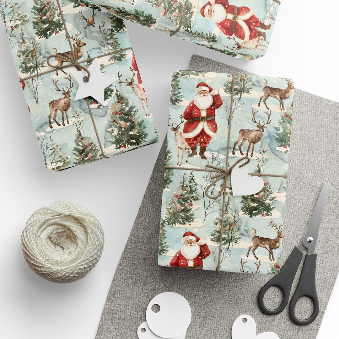 Wrapping Paper - Santa's Woodland Christmas