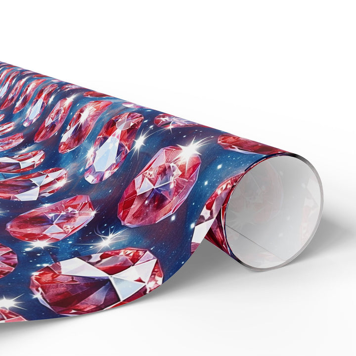 Wrapping Paper - Radiant Ruby Sparkle