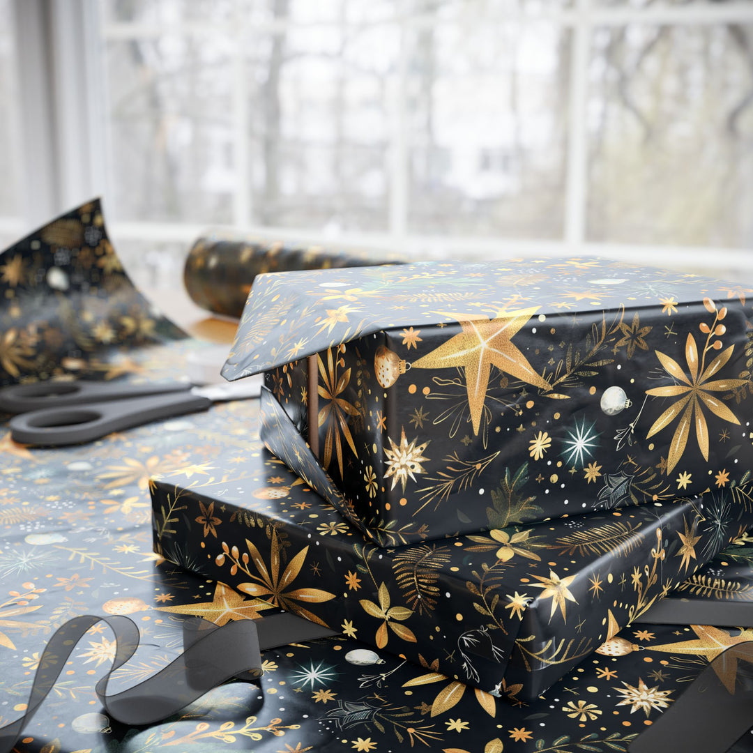 Wrapping Paper - Golden Glow Holiday