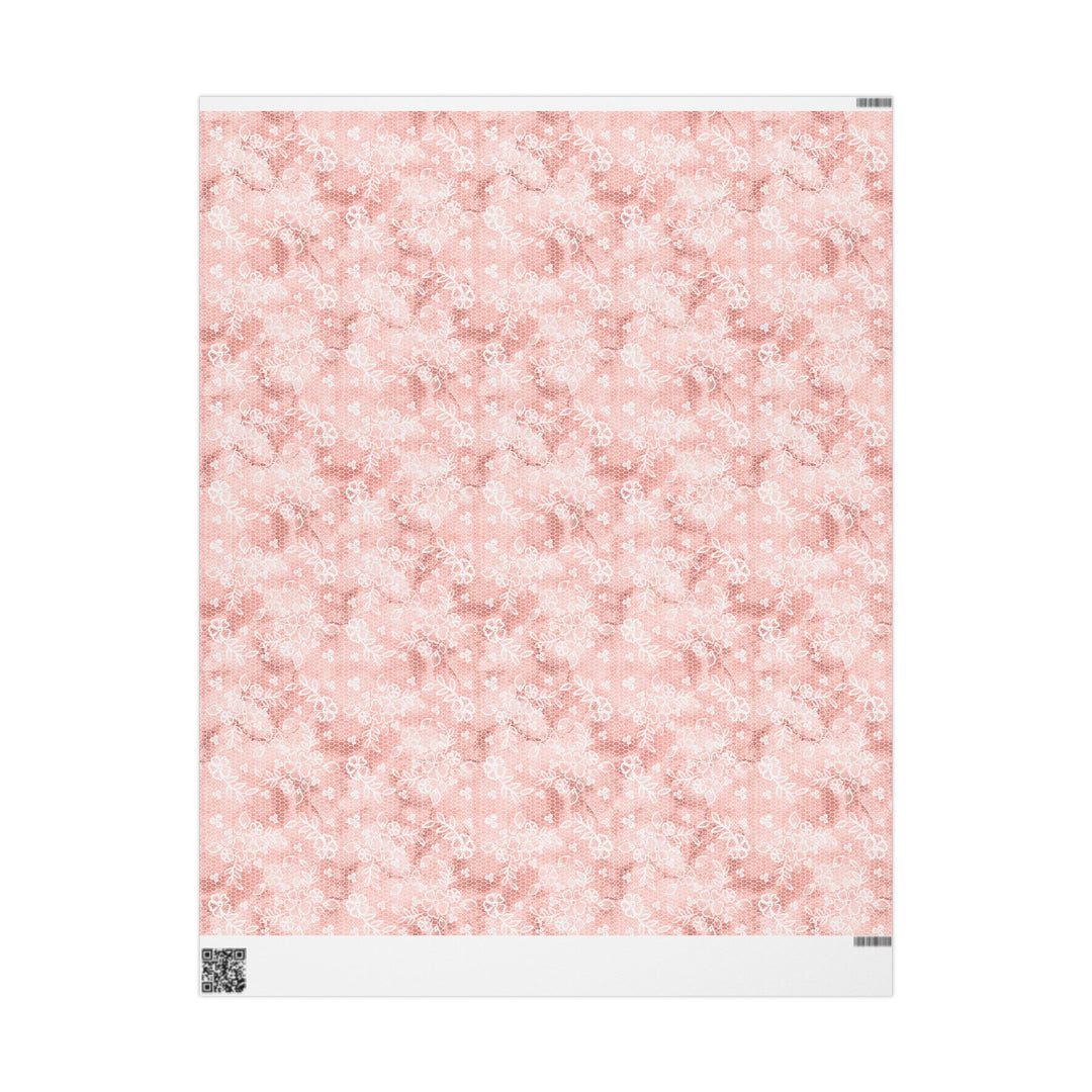 Wrapping Paper - Coral Leaf