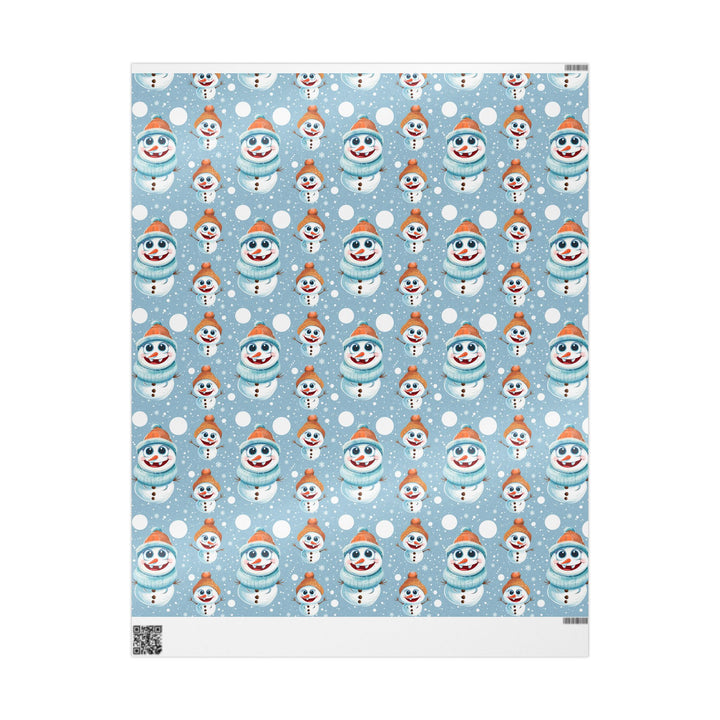 Wrapping Paper - Smiling Snowman Magic