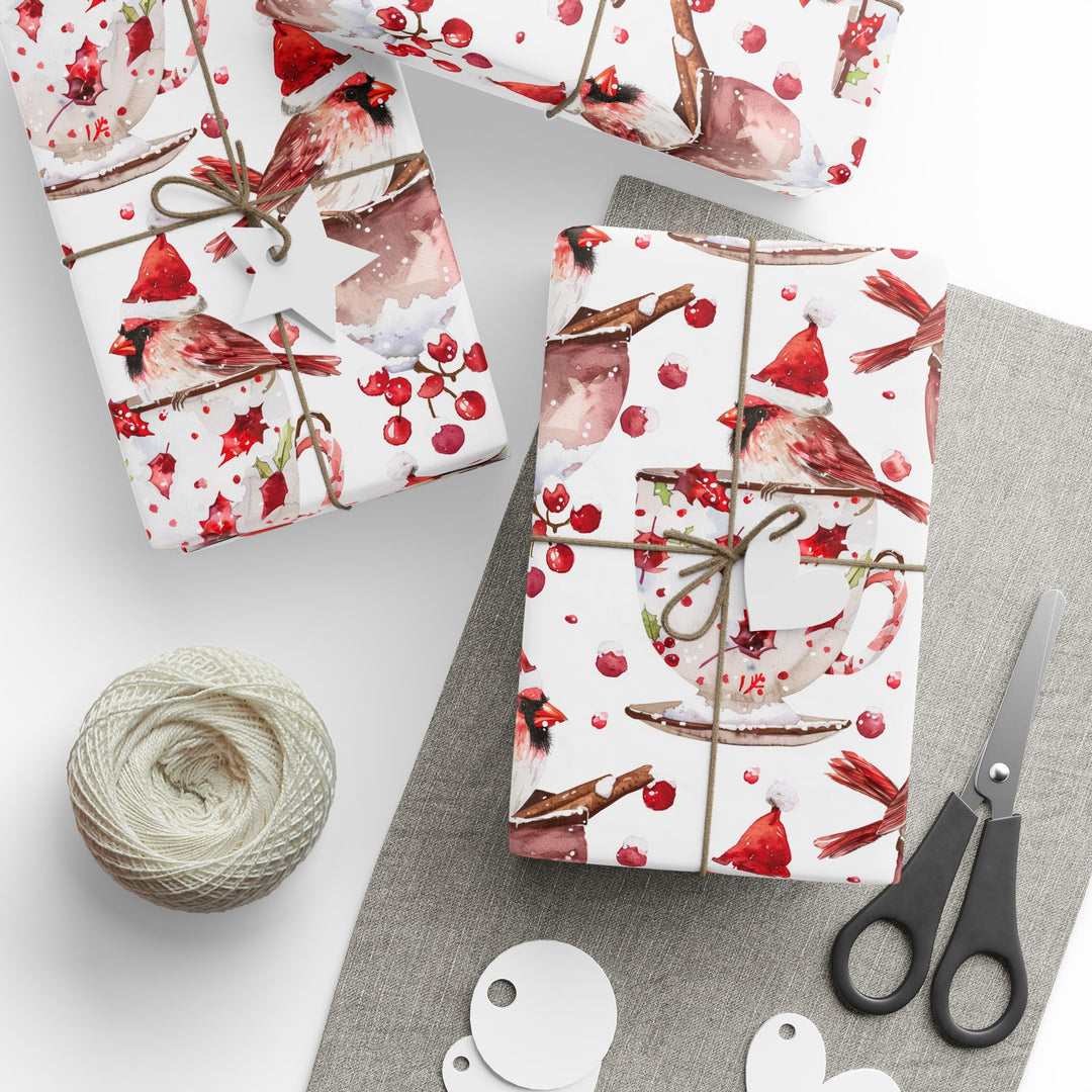 Wrapping Paper - Holly Jolly Cardinal