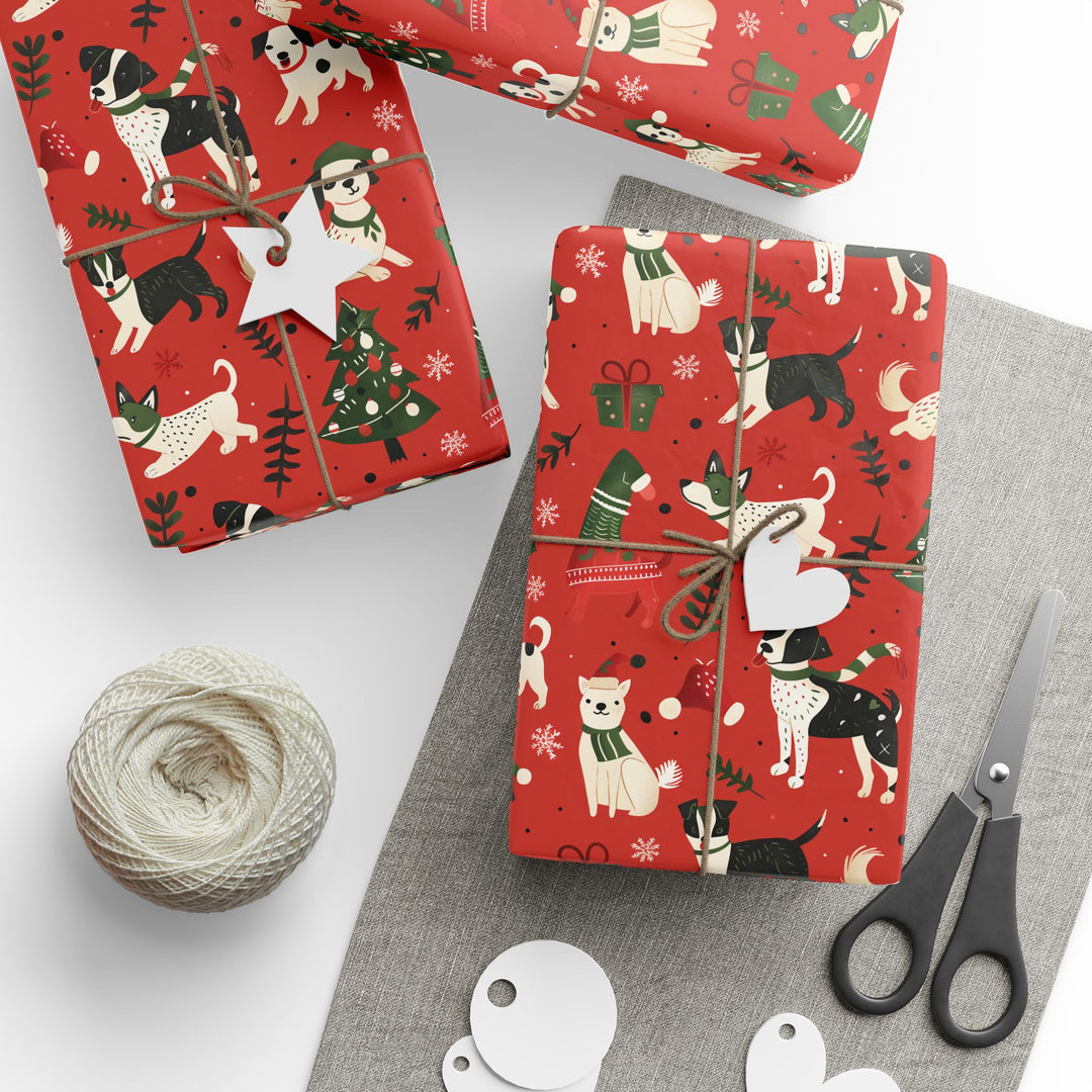 Wrapping Paper - Festive Pups Holiday