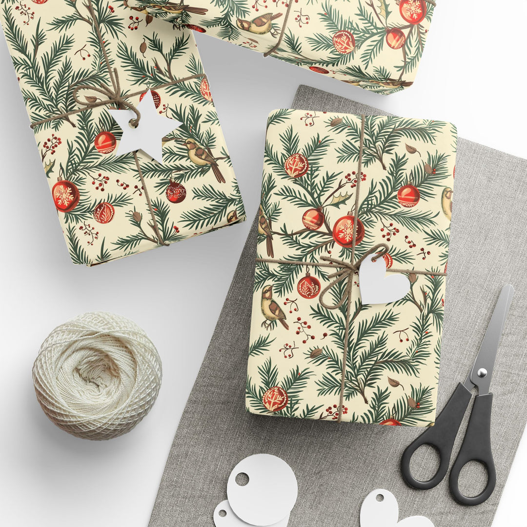 Wrapping Paper - Victorian Songbird Christmas