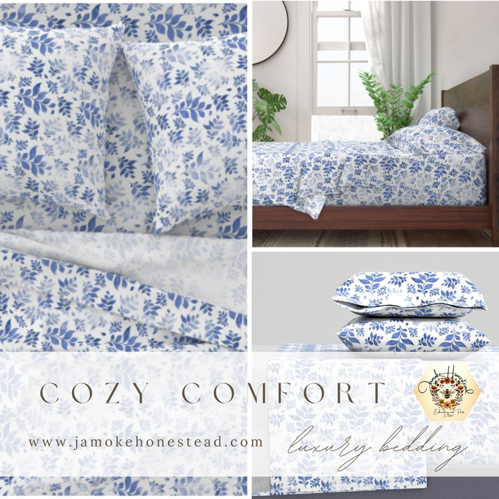 Cozy Comfort - Luxury Sheet Set Tranquil Leaves