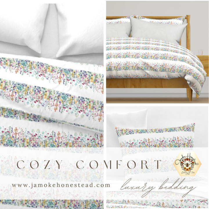 Luxury Duvet and Pillow Cover Set - Meadow Bloom