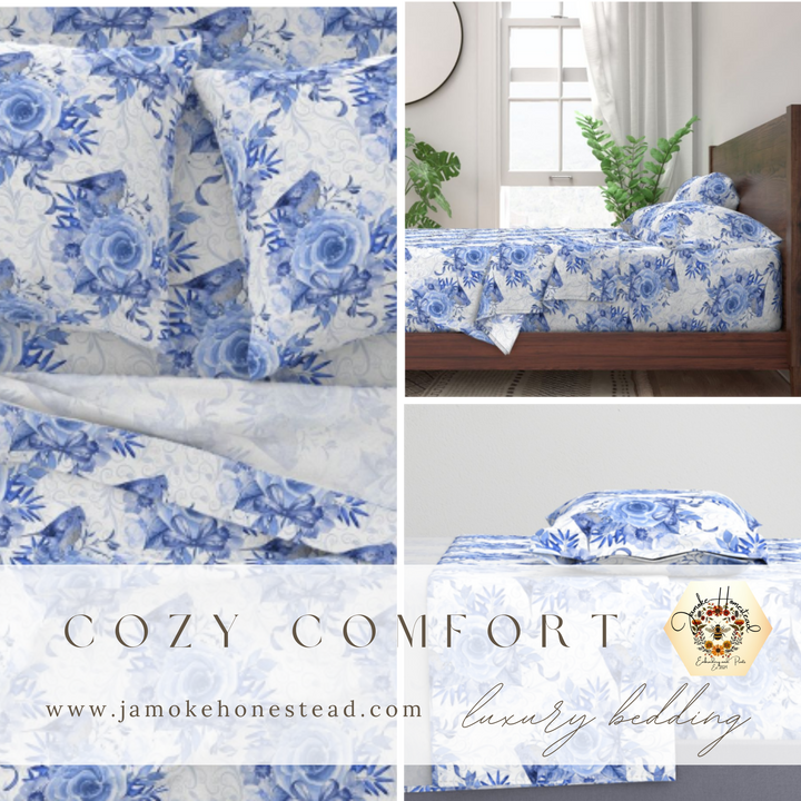 Cozy Comfort - Luxury Sheet Set Blue Serenity