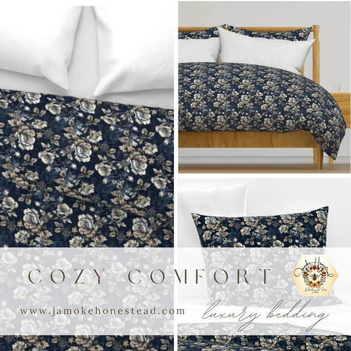 Luxury Duvet and Pillow Cover Set - Midnight Elegance