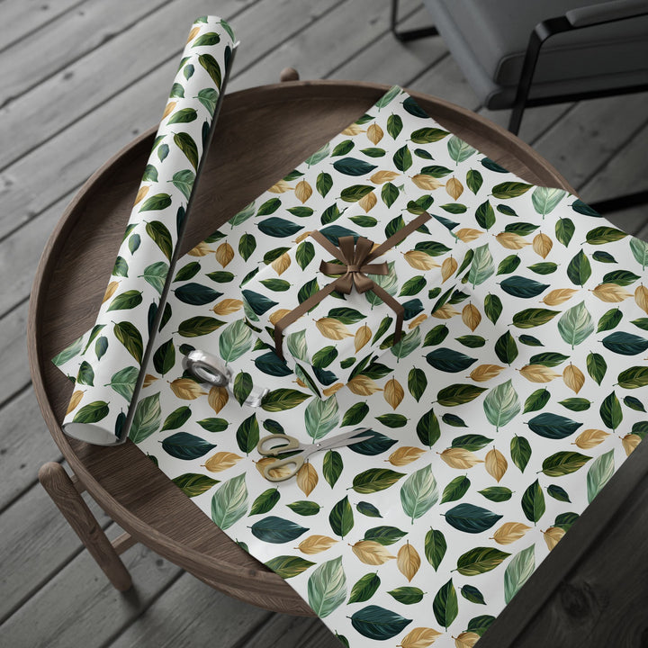 Wrapping Paper -  Golden Leaf Whisper