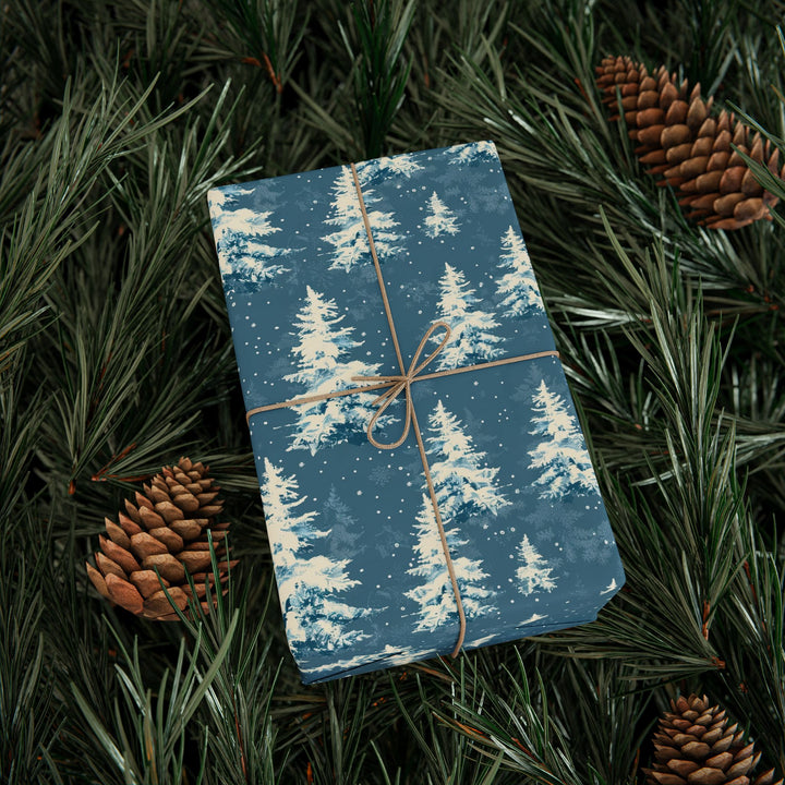 Wrapping Paper - Frosted Pines Winter