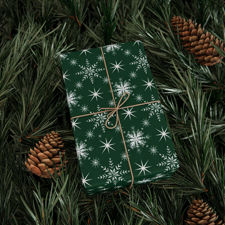 Wrapping Paper - Frosted Forest Snowflake