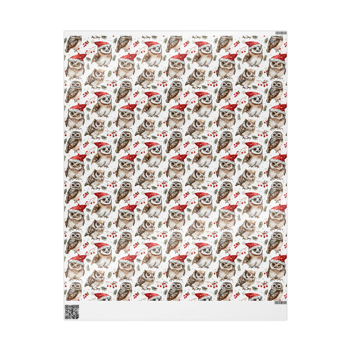 Wrapping Paper - Festive Owl Wonderland