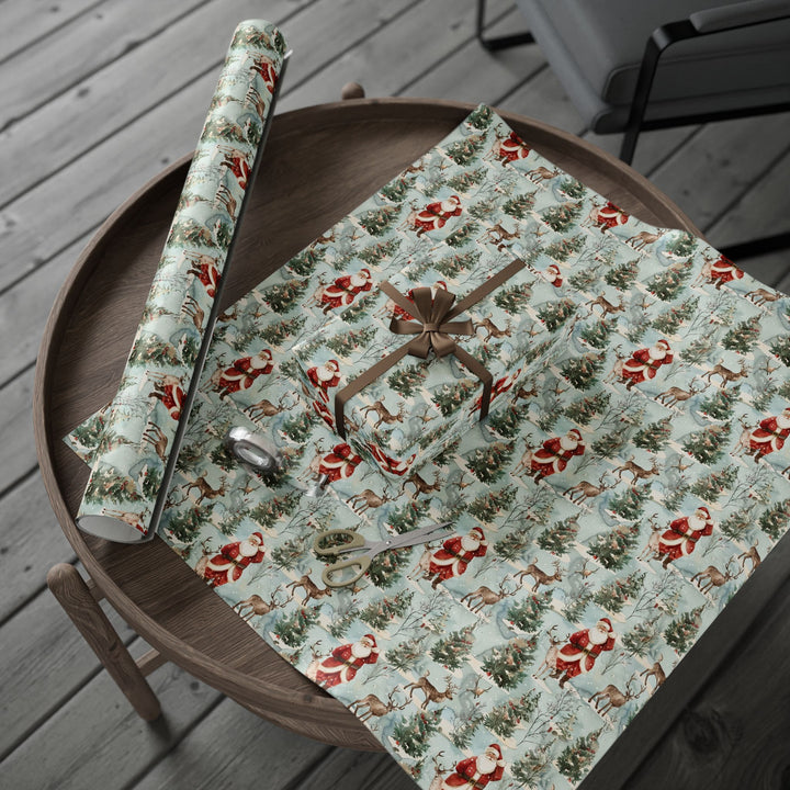 Wrapping Paper - Santa's Woodland Christmas