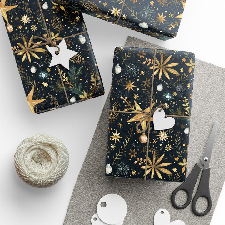 Wrapping Paper - Golden Glow Holiday