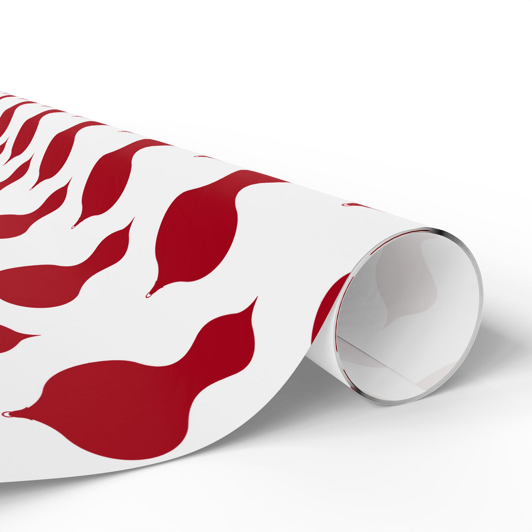 Wrapping Paper - Classic Red Ornaments