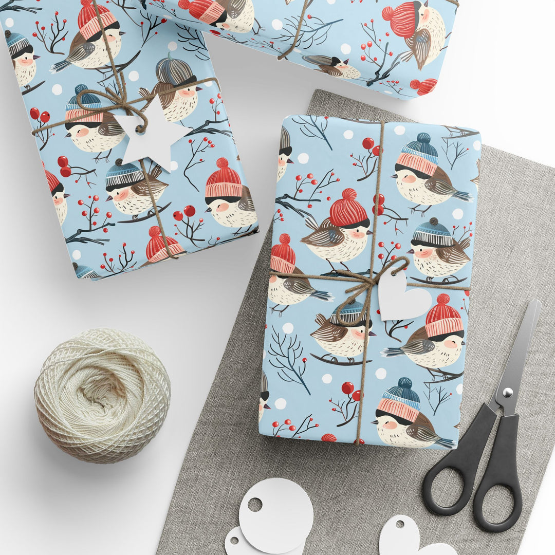 Wrapping Paper - Cozy Winter Birds