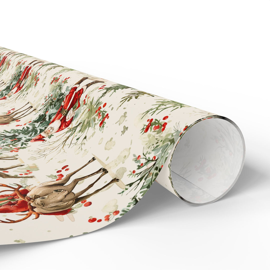 Wrapping Paper - Santa’s Woodland Journey