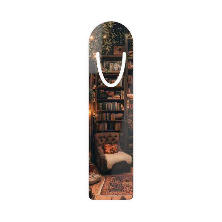 Cozy Botanical Library Aluminum Bookmark – Durable, Lightweight, and Perfect for Book Lovers