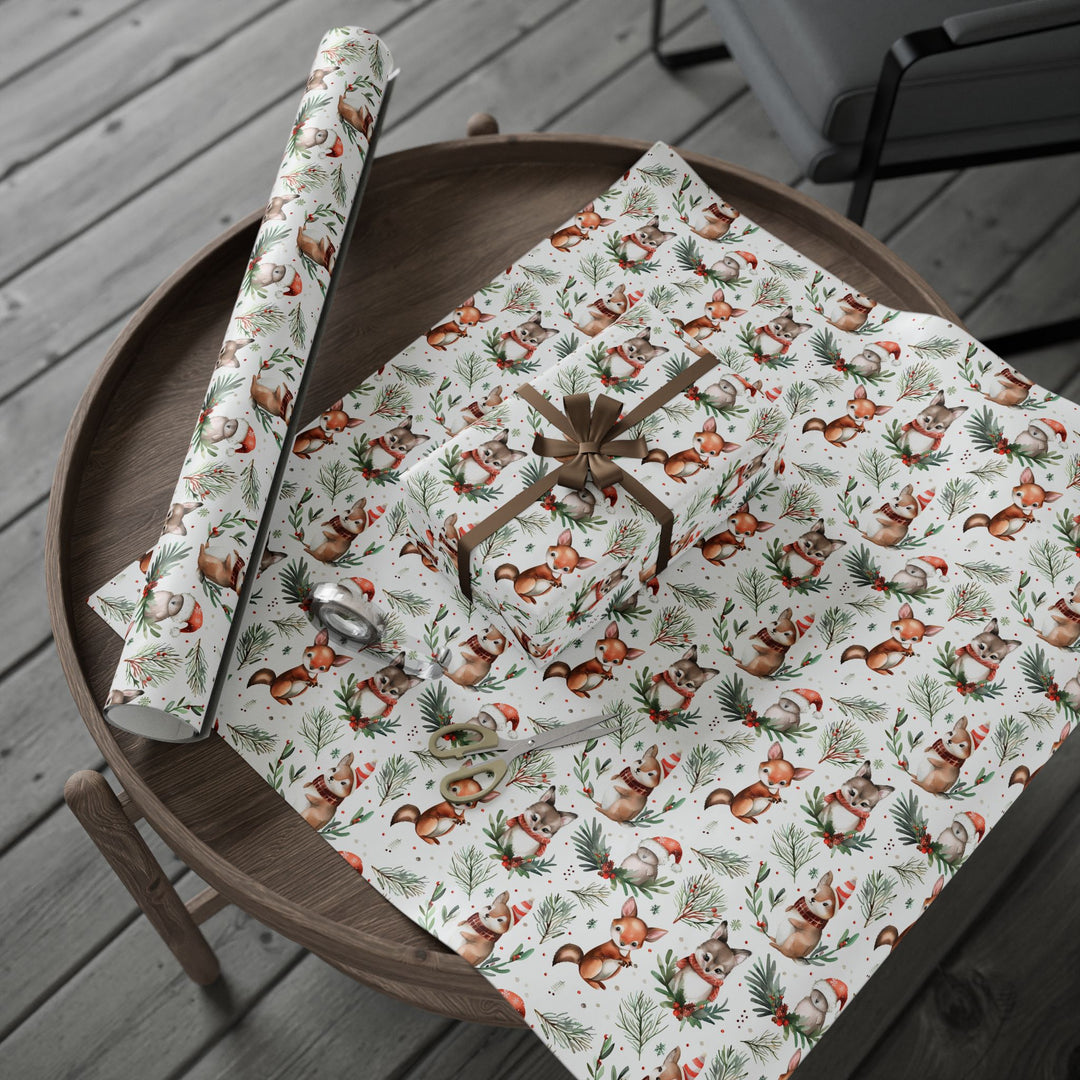 Wrapping Paper - Festive Forest Critters