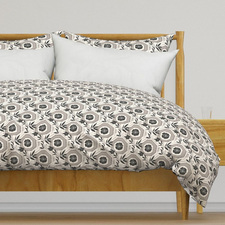 Luxury Duvet and Pillow Cover Set - Elegant Floral