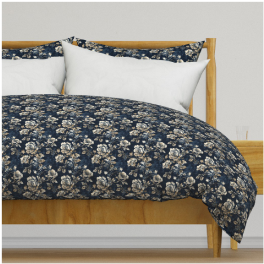 Luxury Duvet and Pillow Cover Set - Midnight Elegance