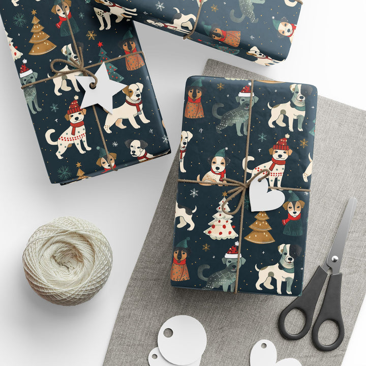 Wrapping Paper - Puppy Christmas Wonderland