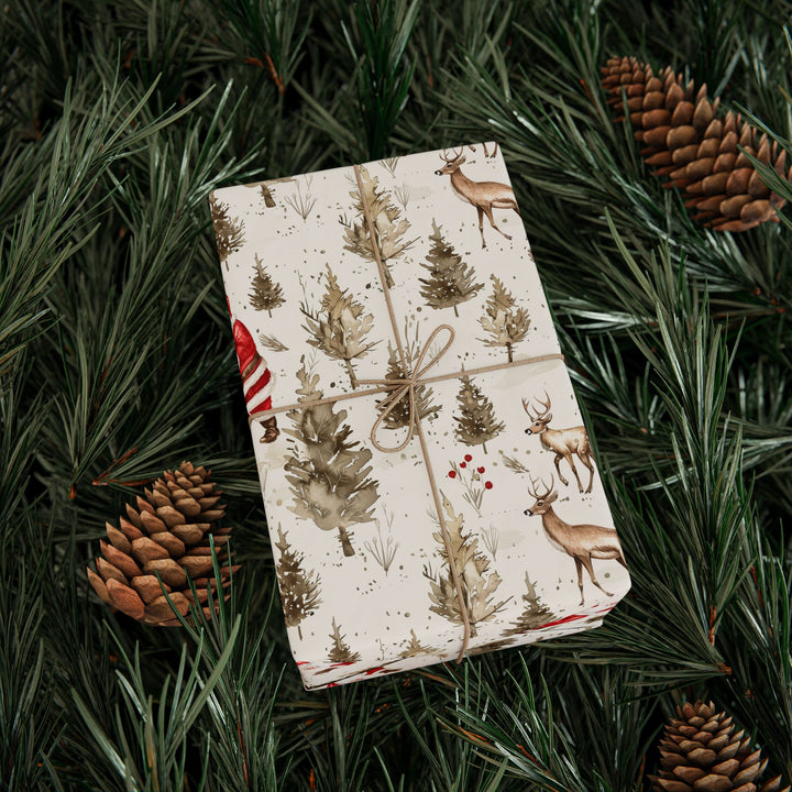 Wrapping Paper - Santa's Woodland Christmas