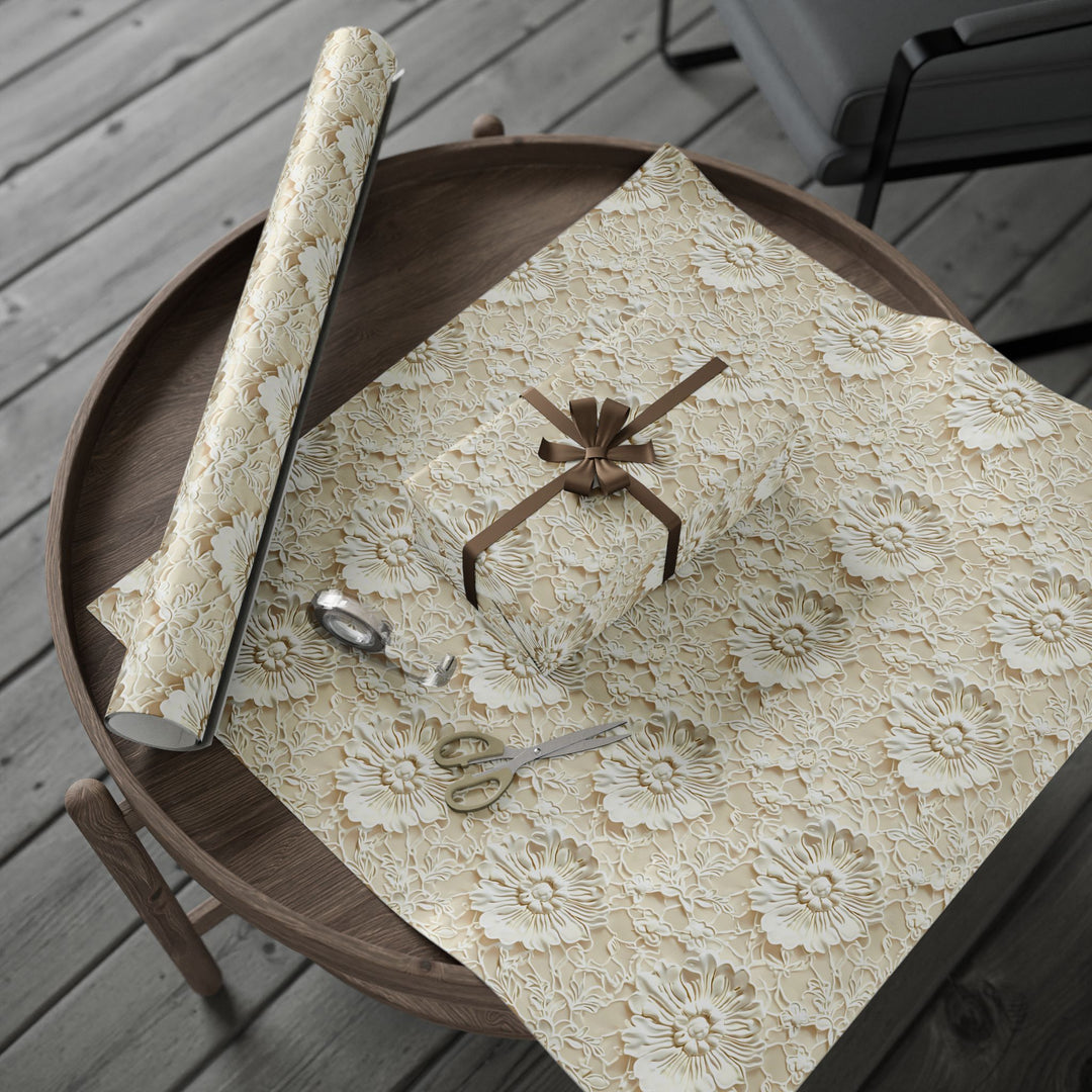 Wrapping Paper - Elegant Floral Embossed