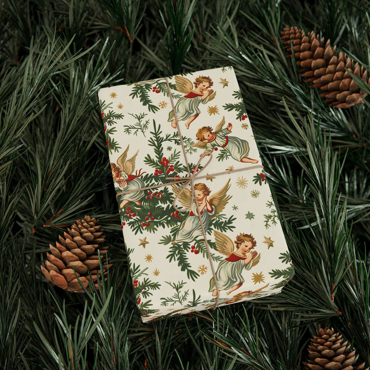 Wrapping Paper - Celestial Joy Angelic Christmas