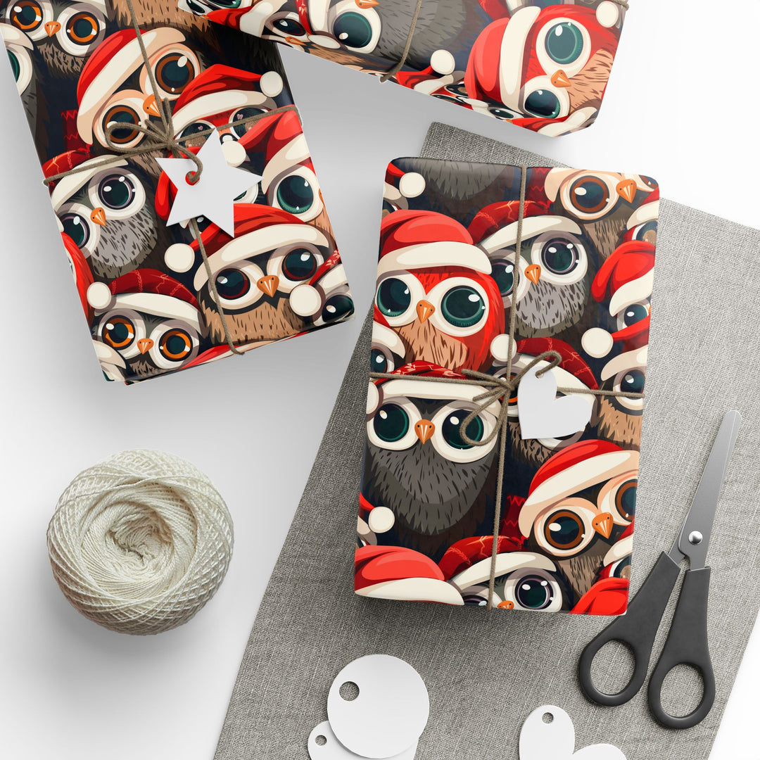 Wrapping Paper - Festive Owls