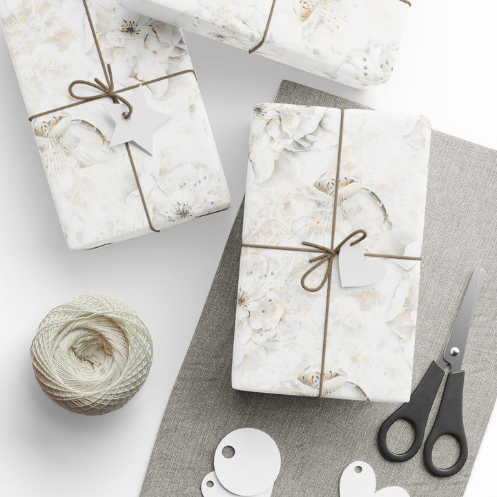 Wrapping Paper - White Wedding Blooms