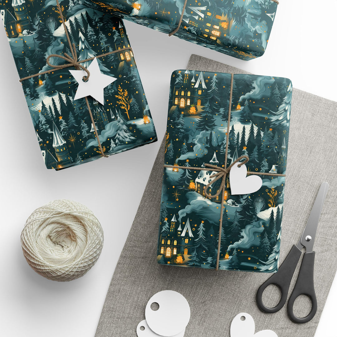 Wrapping Paper -  Enchanted Winter Castle