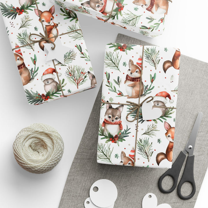 Wrapping Paper - Festive Forest Critters