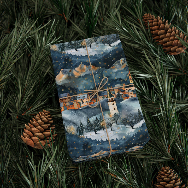Wrapping Paper - Winter Cabin Hideaway