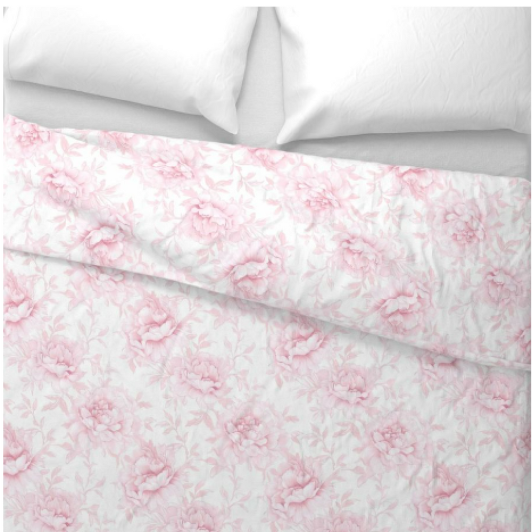 Luxury Duvet and Pillow Cover Set - Blush Peony Dream