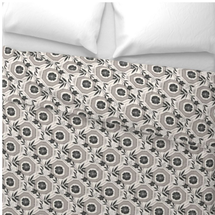 Luxury Duvet and Pillow Cover Set - Elegant Floral