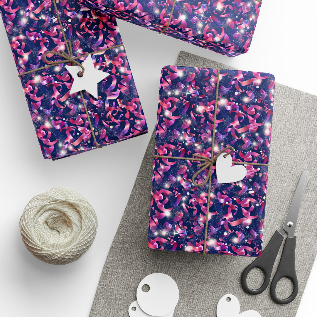 Wrapping Paper - Festive Ribbon Extravaganza