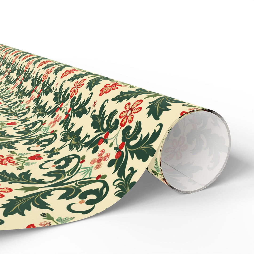 Wrapping Paper - Festive Florals Elegance